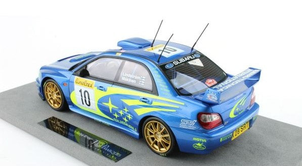 TOP037A TOPMARQUES 1:18 Subaru Impreza 2002 No.10 Monte Carlo Rally winner Makinen