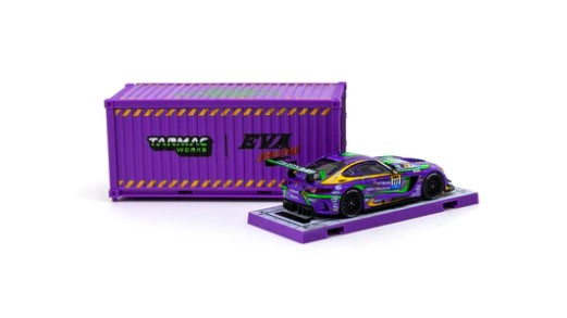 T64-008-EVA17 TARMAC WORKS 1:64 Mercedes AMG EVA Racing GT3 With Container