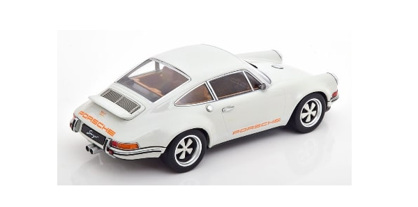 KKDC180444 KK scale 1:18 Porsche Singer 911 Coupe Light Gray/Orange