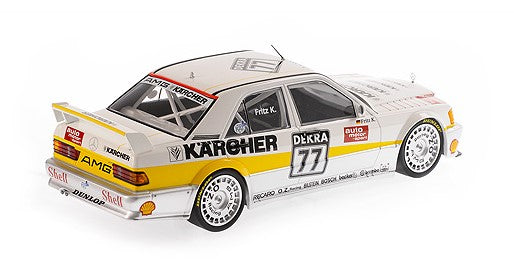 155903677 MINICHAMPS 1:18 Mercedes Benz 190E 2.5-16 EVO1 Team AMG Mercedes #77 DTM 1990 model car