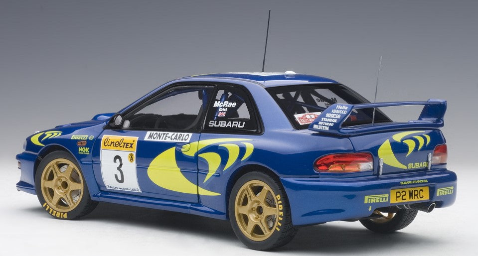 89790 AUTOart 1:18 SUBARU Impreza WRC 1997 #3 Monte Carlo Rally Colin McRae/Nicky Grist