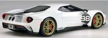 GTS037US GT SPIRIT 1:18 Ford GT #98 Heritage Edition White