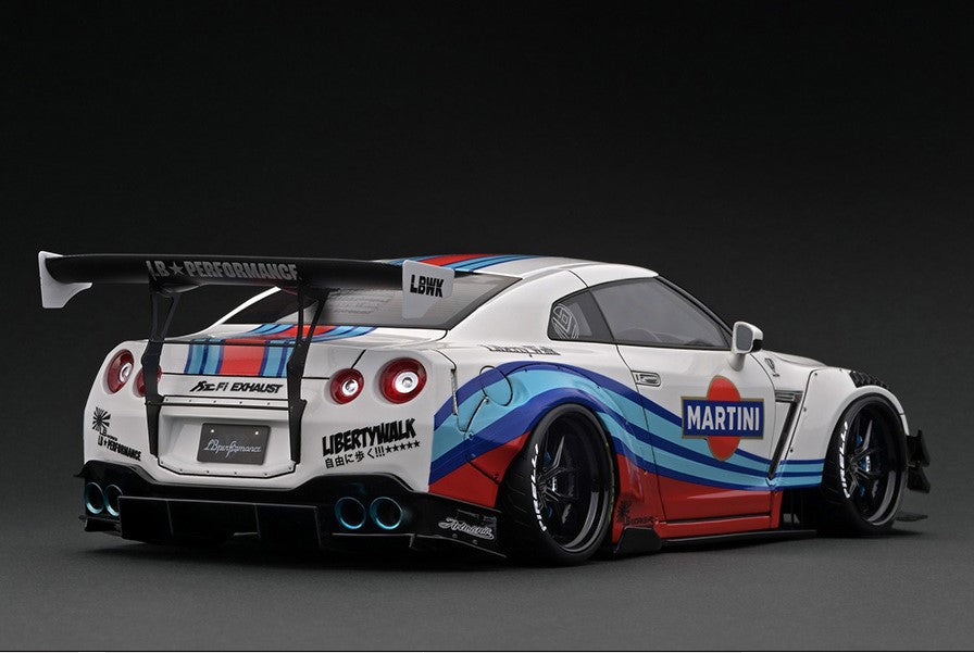 IG2958 ignition model 1:18 Nissan LB-WORKS GT-R R35 type 2 White/Blue/Red