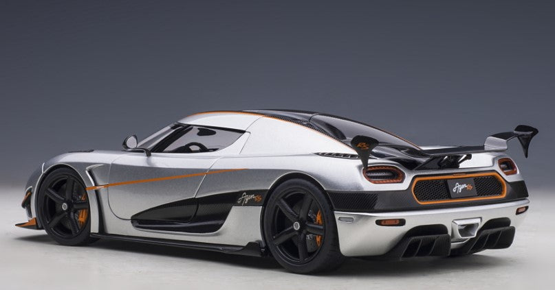 79024 AUTOart 1:18 Koenigsegg Agera RS Silver/Carbon Black model car