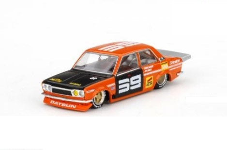 KHMG004 TSM MINI-GT KAIDO HOUSE 1:64 Nissan Datsun 510 Pro Street SK510 Orange LHD