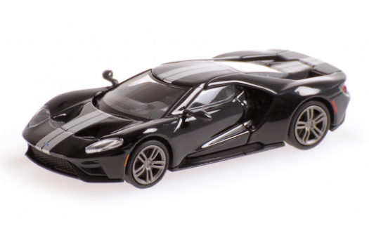 870088022 MINICHAMPS 1:87 Ford GT 2018 Black/Silver