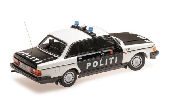 155171496 MINICHAMPS 1:18 Volvo 240 GL 1986 NORWAY Police Car model cars