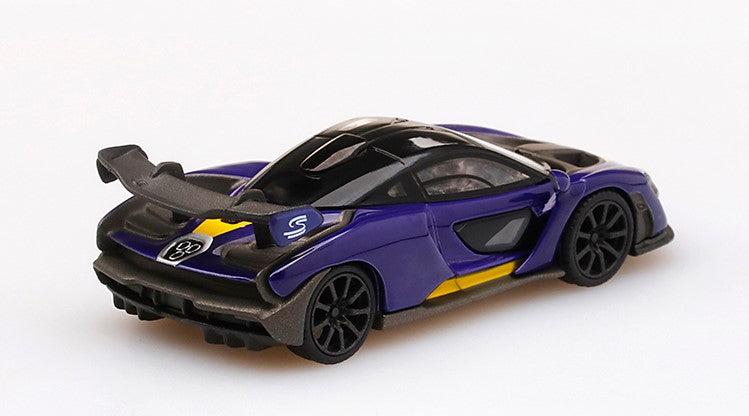 MGT00127-R TSM MINI-GT 1:64 McLaren Senna Purple/Yellow RHD