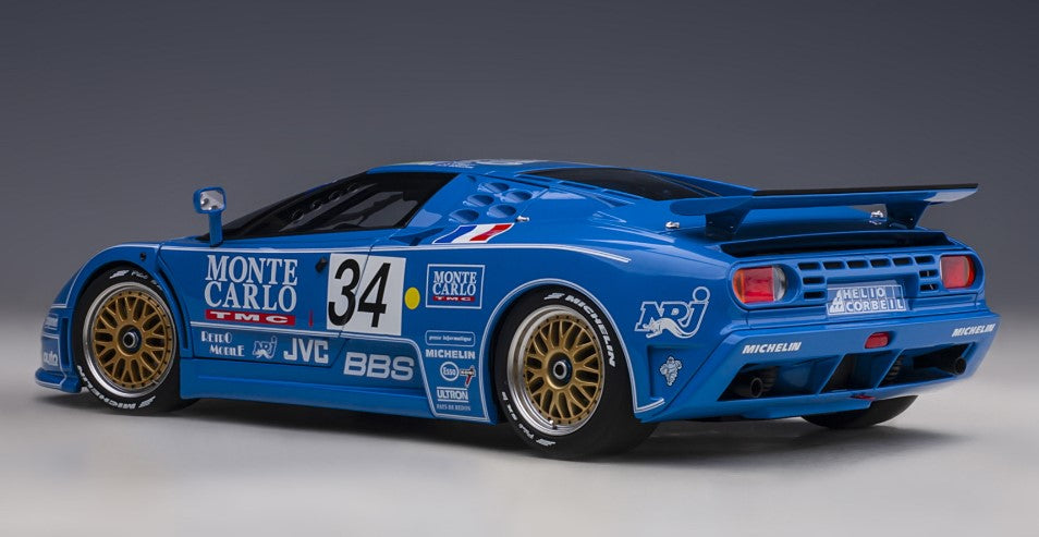 89417 AUTOart 1:18 Bugatti EB110 SS '94 # 34 Le Mans 24h model car