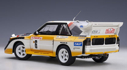 88602 AUTOart 1:18 Audi Sport Quattro S1 WRC 1986 #6 Mikkola / Hertz Monte Carlo