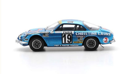 S6116 SPARK 1:43 Alpine Renault A110 1600 SC #19 Coupe 1976 model car