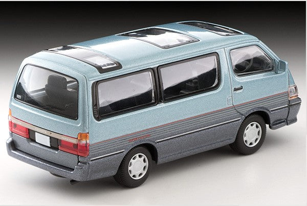 LV-N208c TOMYTEC Tomica Limited Vintage NEO 1:64 Toyota Hiace Wagon Super Custom Light Blue/Navy Blue