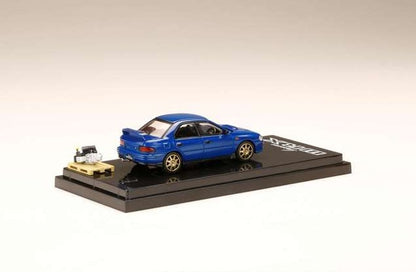 HJ642013BBL Hobby JAPAN 1:64 Subaru Impreza WRX (GC8) 1992 custom version / w/Engine Display Model Sport Blue