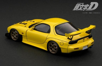 IG2869 ignition model 1:43 Mazda INITIAL D Mazda RX-7 (FD3S) Yellow