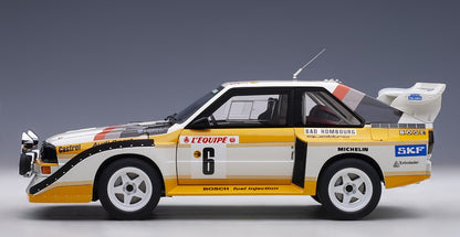 88602 AUTOart 1:18 Audi Sport Quattro S1 WRC 1986 #6 Mikkola / Hertz Monte Carlo