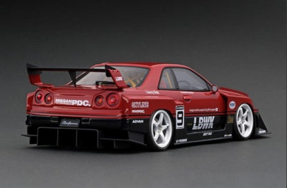 IG2706 Ignition model 1:18 Nissan LB-ER34 Super Silhouette Skyline Red/Black #9