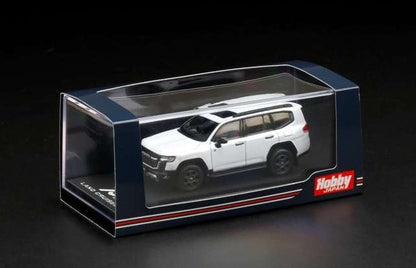 HJ641050BWR Hobby JAPAN 1:64 Toyota Land Cruiser (JA300W) GR SPORT Precious White Pearl / Black w/Dark Red interior