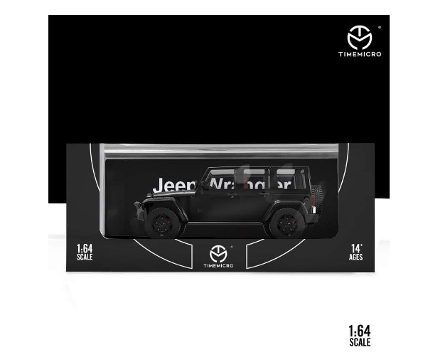 TM Time Micro 1:64 Jeep Wrangler Rubicon Jeep WRANGLER RUBICON Black