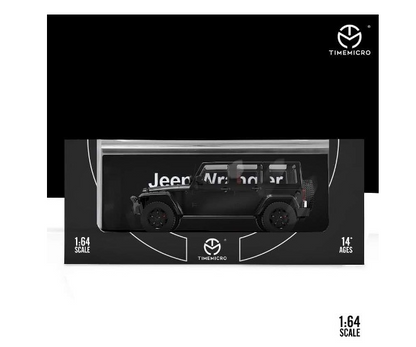 TM Time Micro 1:64 Jeep Wrangler Rubicon Jeep WRANGLER RUBICON Black