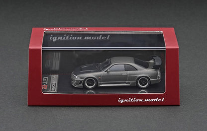 IG2507 ignition model 1:64 Nissan NISMO R33 GT-R Titanium Gray