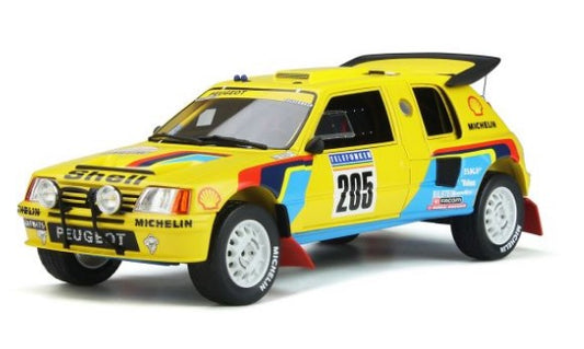 OTM354 OttO mobile 1:18 Peugeot 205 Grand Raid Dakar #205 Yellow model car