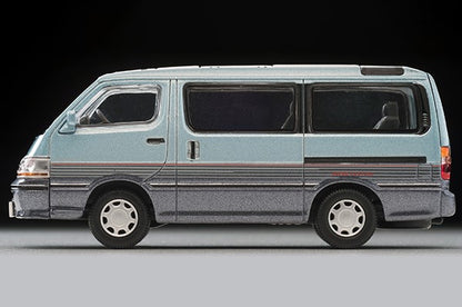 LV-N208c TOMYTEC Tomica Limited Vintage NEO 1:64 Toyota Hiace Wagon Super Custom Light Blue/Navy Blue