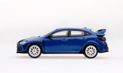 MGT00017-L TSM MINI-GT 1:64 Honda Civic Type R Modulo Kit Equipped Brilliant Sporty Blue Metallic LHD