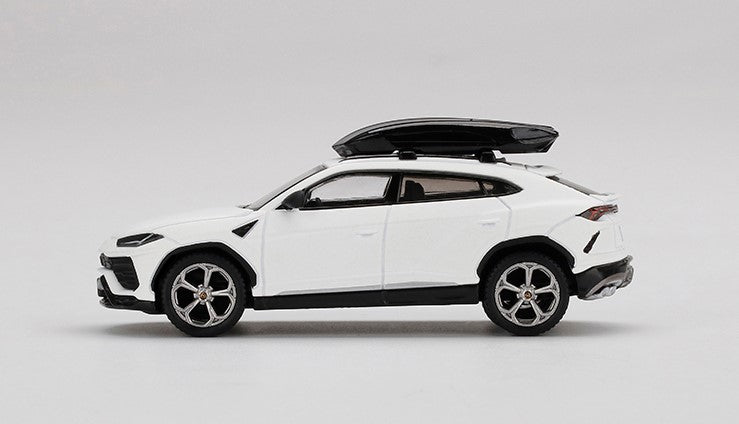 MGT00220-L TSM MINI-GT 1:64 Lamborghini Urus Bianco Monocerus Matt White Roof Box LHD