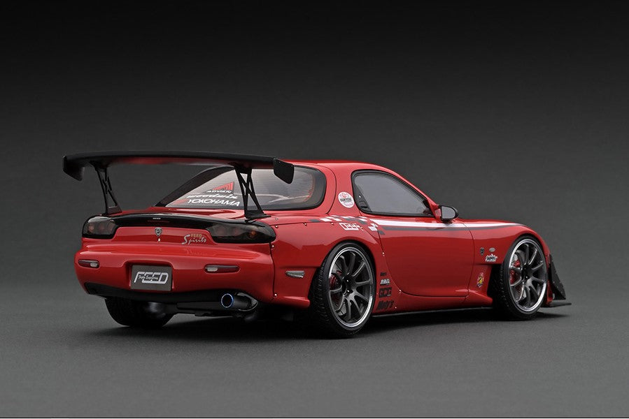 IG2042 ignition model 1:18  FEED RX-7 (FD3S) Maou Red