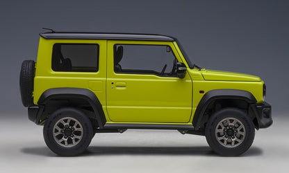 78506 AUTOart 1:18 Suzuki Jimny Sierra JB74 Yellow / Black Roof model car