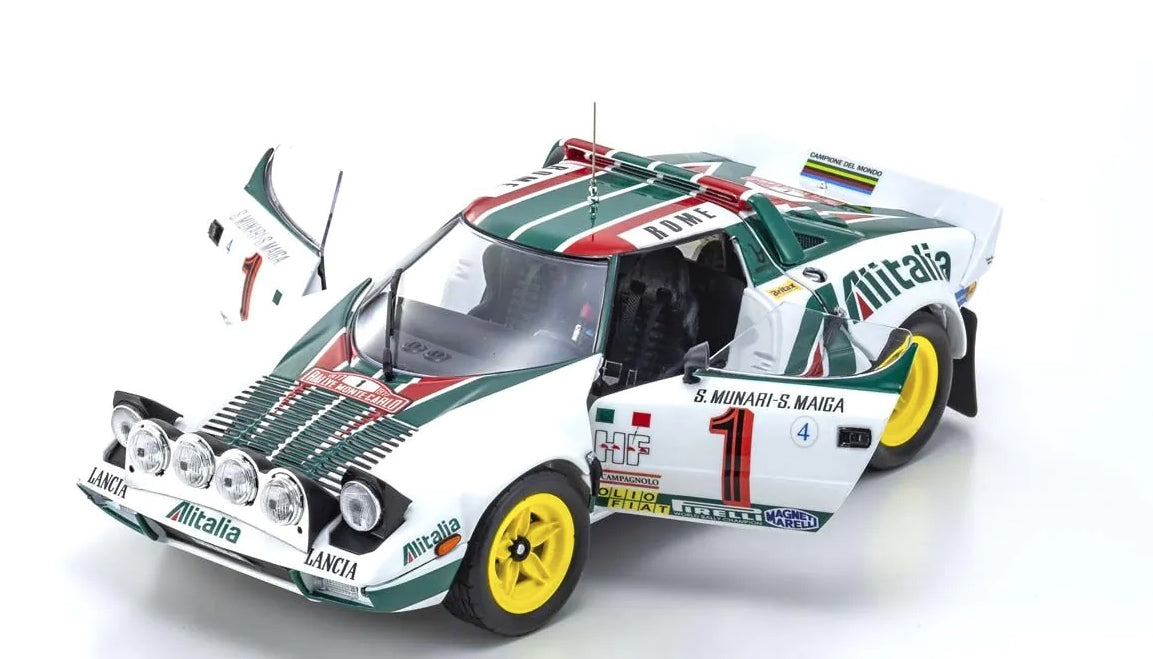 KS08130A2 KYOSHO 1:18 Lancia Stratos HF 1977 Monte Carlo #1 model cars