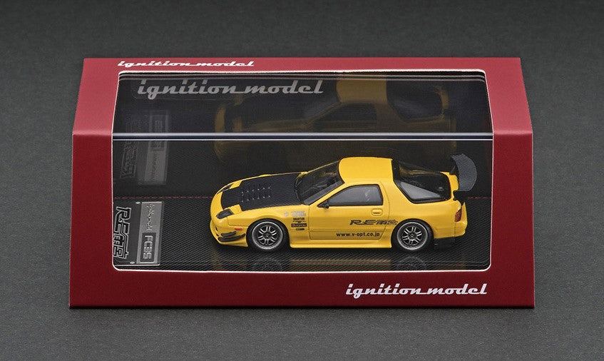 IG2494 ignition model 1:64 Mazda RX-7 (FC3S) RE Amemiya Yellow