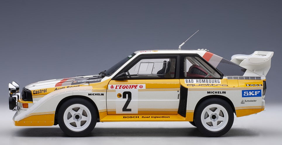 88601 AUTOart 1:18 Audi Sport Quattro S1 WRC 1986 #2 Rohrl / Geistdorfer Monte Carlo