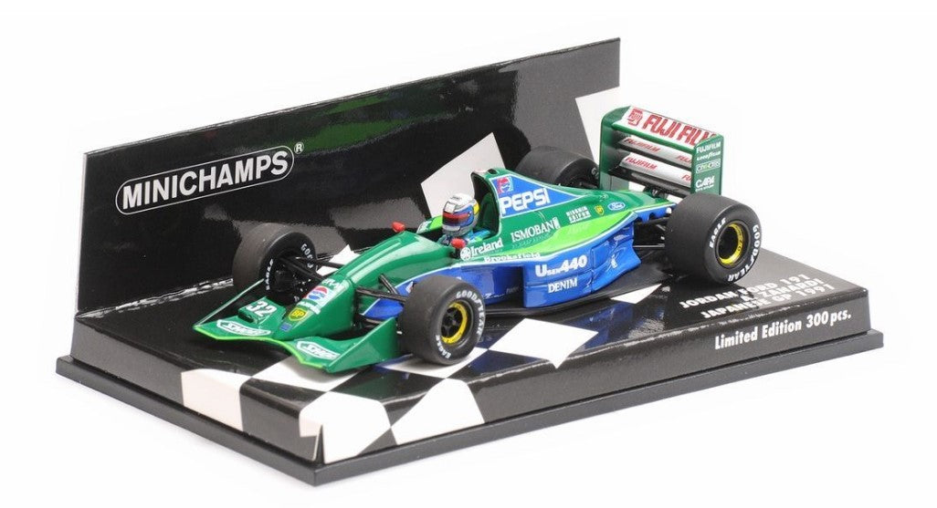 410910332 MINICHAMPS 1:43 Ford Jordan 191 Alessandro Zanardi Japan GP 1991