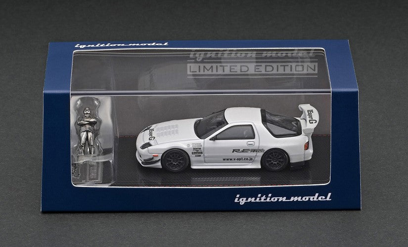 IG2500 ignition model 1:64 Mazda RX-7 (FC3S) RE Amemiya White With Mr.Amemiya Metal Figure