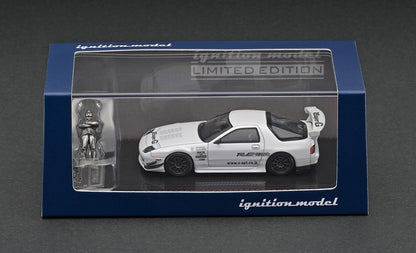 IG2500 ignition model 1:64 Mazda RX-7 (FC3S) RE Amemiya White With Mr.Amemiya Metal Figure