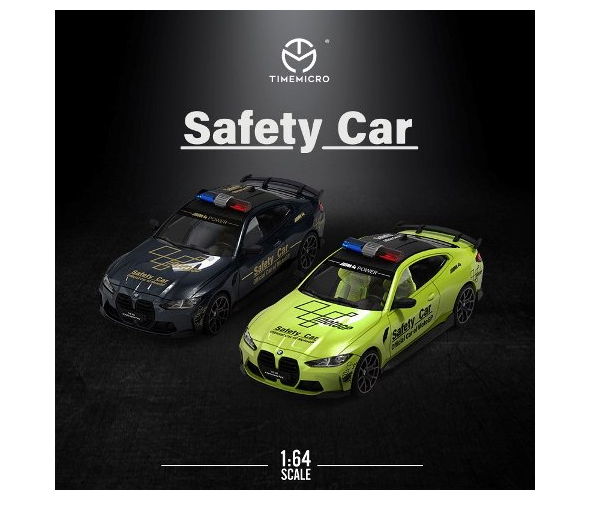 TM Time Micro 1:64 BMW M4 Safety Car Pattern Dark Gray