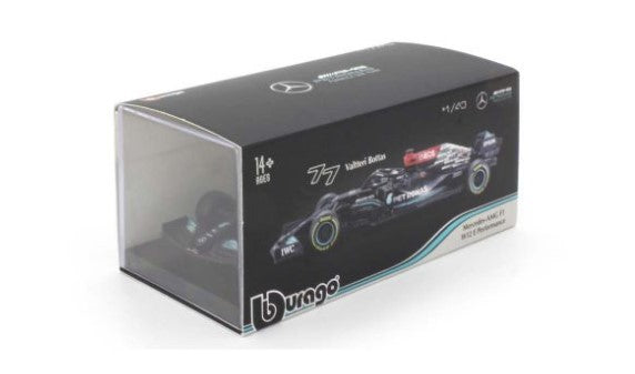 BUR38058B Bburago 1:43 Mercedes AMG F1 W12 2021 #77 V.Bottas model car