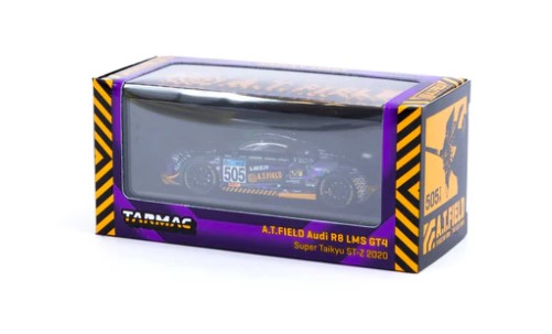 T64-070-EVA20 TARMAC WORKS 1:64 A.T.FIELD Audi R8 LMS GT4 Super Taikyu ST-Z 2020 #505 with Container package