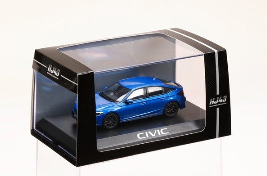 HJ431003BL Hobby JAPAN 1:43 Honda Civic 2021 Premium Crystal Blue Metallic