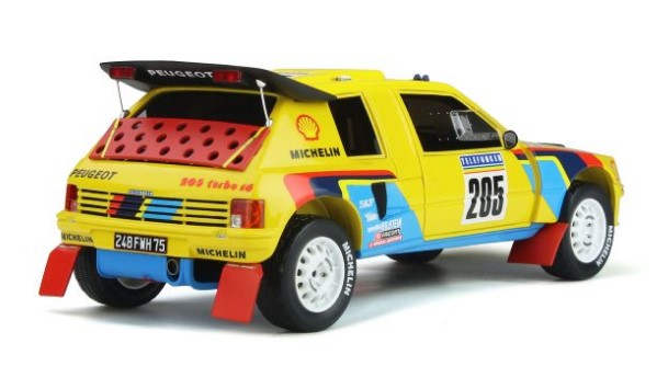 OTM354 OttO mobile 1:18 Peugeot 205 Grand Raid Dakar #205 Yellow model car