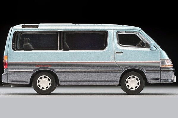 LV-N208c TOMYTEC Tomica Limited Vintage NEO 1:64 Toyota Hiace Wagon Super Custom Light Blue/Navy Blue