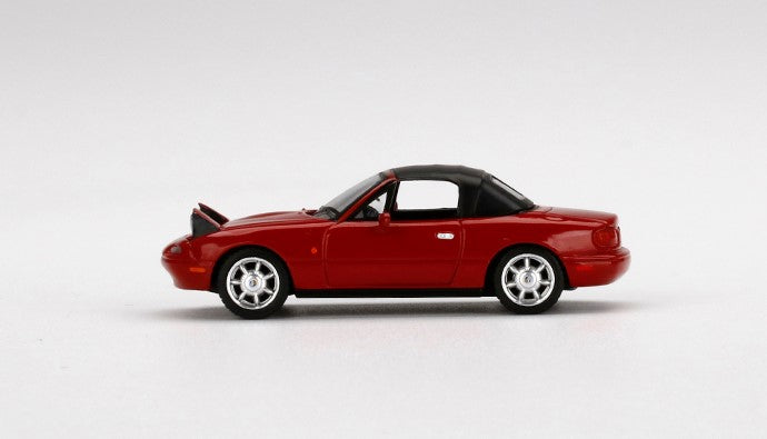 MGT00362-R TSM MINI-GT 1:64 Eunos Roadster Classic Red Headlight Up/Soft Top RHD