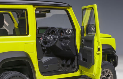 78506 AUTOart 1:18 Suzuki Jimny Sierra JB74 Yellow / Black Roof model car