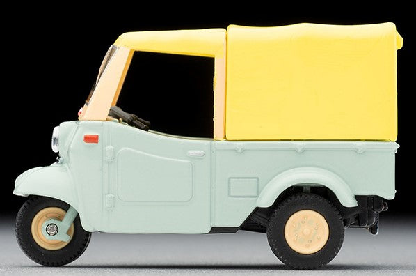 LV-143d TOMYTEC 1:64 DAIHATSU Midget Yellow Green/Beige with Figure