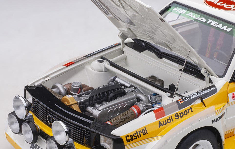 88601 AUTOart 1:18 Audi Sport Quattro S1 WRC 1986 #2 Rohrl / Geistdorfer Monte Carlo