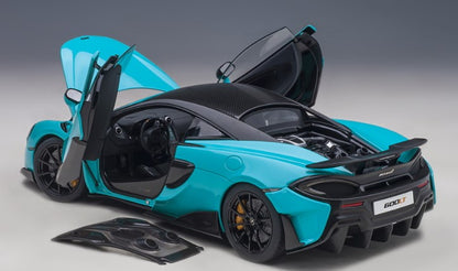 76083 AUTOart 1:18 McLaren 600LT Light Blue Pearl / Carbon Roof