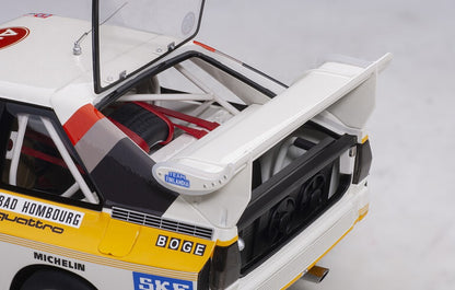 88602 AUTOart 1:18 Audi Sport Quattro S1 WRC 1986 #6 Mikkola / Hertz Monte Carlo