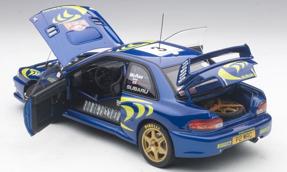 89790 AUTOart 1:18 SUBARU Impreza WRC 1997 #3 Monte Carlo Rally Colin McRae/Nicky Grist