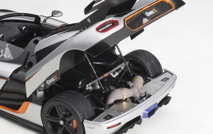 79017 AUTOart 1:18 Kenig Seg One:1 Silver / Carbon Black / Orange model car